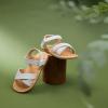 imageESTINE Girls Sandal Dress Shoe for ToddlerLittle Kid Party School Shoe07white