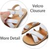 imageESTINE Girls Sandal Dress Shoe for ToddlerLittle Kid Party School Shoe07white