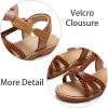 imageESTINE Girls Sandal Dress Shoe for ToddlerLittle Kid Party School ShoeEs339brown