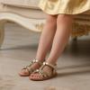 imageESTINE Girls Sandal Dress Shoe for ToddlerLittle Kid Party School ShoeEs339gold