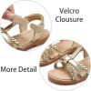 imageESTINE Girls Sandal Dress Shoe for ToddlerLittle Kid Party School ShoeEs339gold