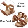 imageESTINE Girls Sandal Dress Shoe for ToddlerLittle Kid Party School ShoeEs350brown