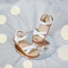 imageESTINE Girls Sandal Dress Shoe for ToddlerLittle Kid Party School ShoeEs350white