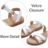 imageESTINE Girls Sandal Dress Shoe for ToddlerLittle Kid Party School ShoeEs350white