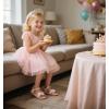 imageESTINE Girls Sandal Dress Shoe for ToddlerLittle Kid Party School ShoeEs389nude