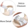 imageESTINE Girls Sandal Dress Shoe for ToddlerLittle Kid Party School ShoeEs389white
