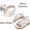 imageESTINE Girls Sandal Dress Shoe for ToddlerLittle Kid Party School ShoeEs502silver