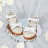 imageESTINE Girls Sandal Dress Shoe for ToddlerLittle Kid Party School ShoeEs517white