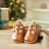 imageESTINE Toddler Girl Mary Jane Dress ShoesGirls School Uniform Oxford for Wedding PartyE378brown