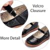 imageESTINE Toddler Girl Mary Jane Dress ShoesGirls School Uniform Oxford for Wedding PartyE509black