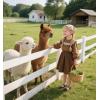imageESTINE Toddler Girl Mary Jane Dress ShoesGirls School Uniform Oxford for Wedding PartyE509black