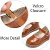 imageESTINE Toddler Girl Mary Jane Dress ShoesGirls School Uniform Oxford for Wedding PartyE509brown