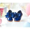 imageESTINE Toddler Kids Bow School Uniform OxfordLittle Girls Flower Dress Party Shoes13blue