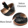 imageESTINE Toddler Kids Bow School Uniform OxfordLittle Girls Flower Dress Party Shoes78black