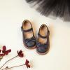 imageESTINE Toddler Kids Bow School Uniform OxfordLittle Girls Flower Dress Party Shoes78navy Blue