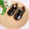 imageESTINE Toddler Kids Bow School Uniform OxfordLittle Girls Flower Dress Party ShoesBlack 4