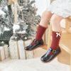 imageESTINE Toddler Kids Bow School Uniform OxfordLittle Girls Flower Dress Party ShoesBlack 4