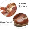 imageESTINE Toddler Kids Bow School Uniform OxfordLittle Girls Flower Dress Party ShoesBrown 1