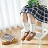 imageESTINE Toddler Kids Bow School Uniform OxfordLittle Girls Flower Dress Party ShoesBrown 1