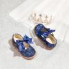imageESTINE Toddler Kids Bow School Uniform OxfordLittle Girls Flower Dress Party ShoesE362navy Blue