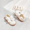 imageESTINE Toddler Kids Bow School Uniform OxfordLittle Girls Flower Dress Party ShoesE362white