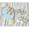 imageESTINE ToddlerLittle Kid Girls Dress Mary Jane Flats Flowers Fashion Princess Ballet ShoesE303white