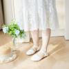 imageESTINE ToddlerLittle Kid Girls Dress Mary Jane Flats Flowers Fashion Princess Ballet ShoesE303white