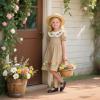 imageESTINE ToddlerLittle Kid Girls Dress Mary Jane Flats Flowers Fashion Princess Ballet ShoesE355black