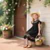imageESTINE ToddlerLittle Kid Girls Dress Mary Jane Flats Flowers Fashion Princess Ballet ShoesE355brown