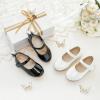 imageESTINE ToddlerLittle Kid Girls Dress Mary Jane Flats Flowers Fashion Princess Ballet ShoesE356white