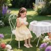 imageESTINE ToddlerLittle Kid Girls Dress Mary Jane Flats Flowers Fashion Princess Ballet ShoesE371agold