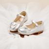 imageESTINE ToddlerLittle Kid Girls Dress Mary Jane Flats Flowers Fashion Princess Ballet ShoesE371bsilver