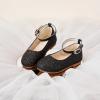 imageESTINE ToddlerLittle Kid Girls Dress Mary Jane Flats Flowers Fashion Princess Ballet ShoesE372black