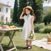 imageESTINE ToddlerLittle Kid Girls Dress Mary Jane Flats Flowers Fashion Princess Ballet ShoesE372black