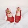 imageESTINE ToddlerLittle Kid Girls Dress Mary Jane Flats Flowers Fashion Princess Ballet ShoesE372red