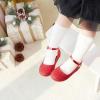 imageESTINE ToddlerLittle Kid Girls Dress Mary Jane Flats Flowers Fashion Princess Ballet ShoesE372red