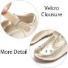 imageESTINE ToddlerLittle Kid Girls Dress Mary Jane Flats Flowers Fashion Princess Ballet ShoesE388gold