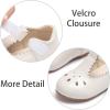 imageESTINE ToddlerLittle Kid Girls Dress Mary Jane Flats Flowers Fashion Princess Ballet ShoesE388white