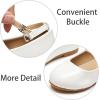 imageESTINE ToddlerLittle Kid Girls Dress Mary Jane Flats Flowers Fashion Princess Ballet ShoesE396white
