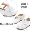imageESTINE ToddlerLittle Kid Girls Dress Mary Jane Flats Flowers Fashion Princess Ballet ShoesE519white