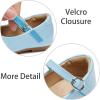 imageESTINE ToddlerLittle Kid Girls Dress Mary Jane Flats Flowers Fashion Princess Ballet ShoesE665blue