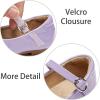 imageESTINE ToddlerLittle Kid Girls Dress Mary Jane Flats Flowers Fashion Princess Ballet ShoesE665purple