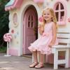 imageESTINE ToddlerLittle Kid Girls Dress Mary Jane Flats Flowers Fashion Princess Ballet ShoesE665rose