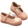 imageESTINE Toddler Kids Bow School Uniform OxfordLittle Girls Flower Dress Party ShoesE325nude