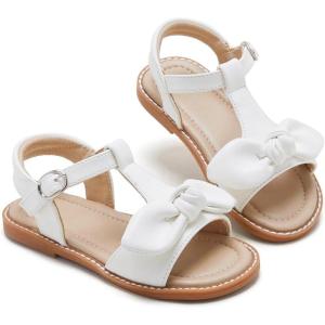 imageESTINE Girls Sandal Dress Shoe for ToddlerLittle Kid Party School ShoeEs330white