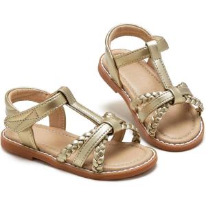 imageESTINE Girls Sandal Dress Shoe for ToddlerLittle Kid Party School ShoeEs339gold