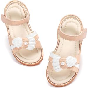 imageESTINE Girls Sandal Dress Shoe for ToddlerLittle Kid Party School ShoeEs389nude