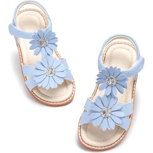 imageESTINE Girls Sandal Dress Shoe for ToddlerLittle Kid Party School ShoeEs502blue