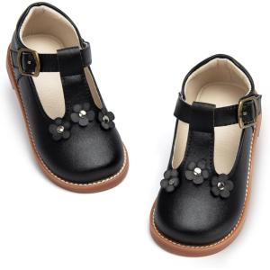 imageESTINE Toddler Girl Mary Jane Dress ShoesGirls School Uniform Oxford for Wedding PartyE385black