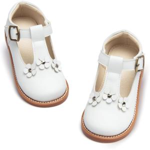 imageESTINE Toddler Girl Mary Jane Dress ShoesGirls School Uniform Oxford for Wedding PartyE385white